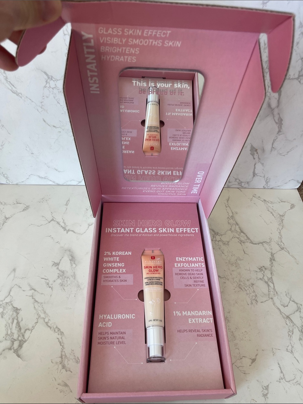 Skin Hero Glow Instant Glass Skin Primer — Pink